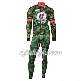 Cykeltrøje Langærmet + Bib Cykelbukser 2018 Armee De Terre N001